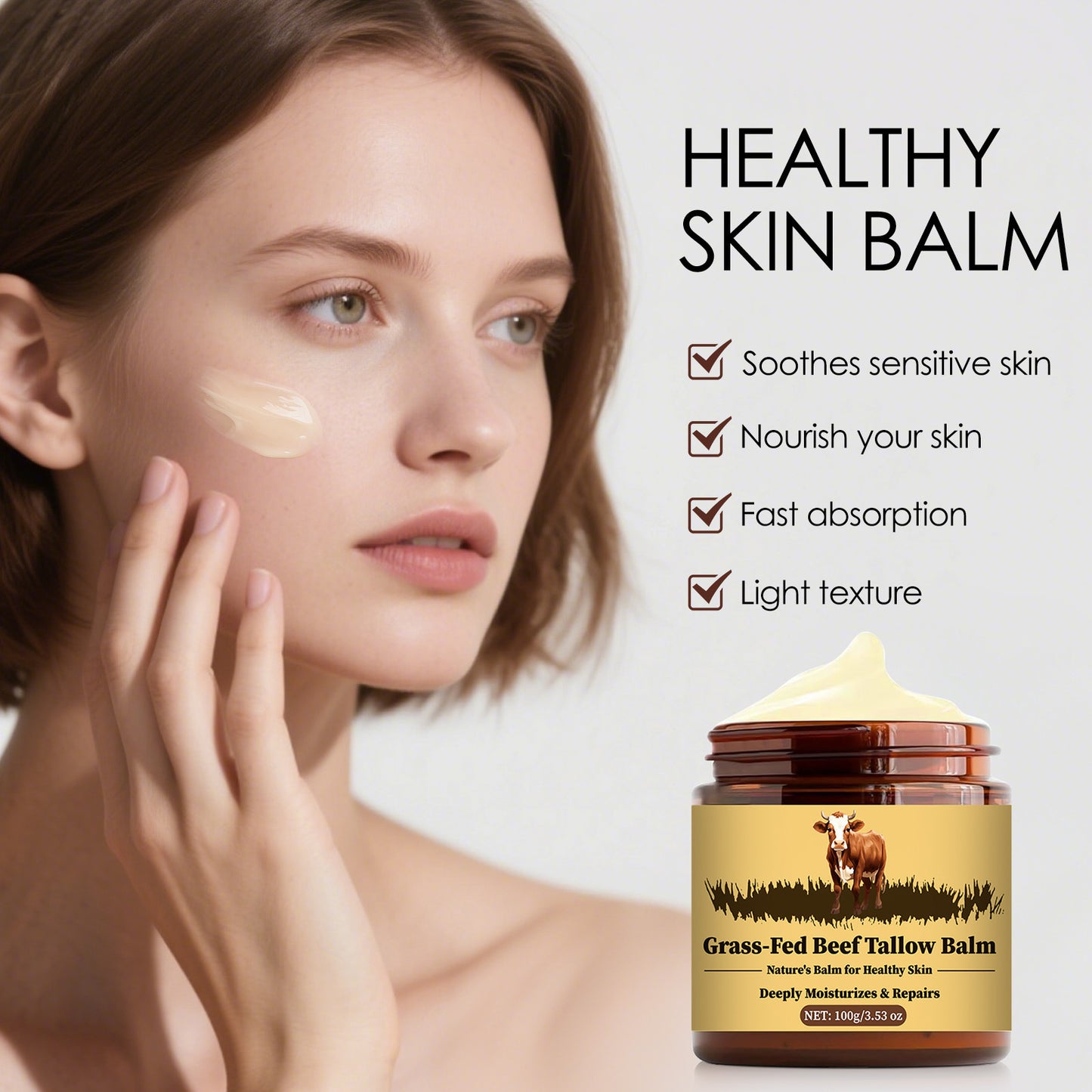 Beef Tallow Moisturizing Skin Cream