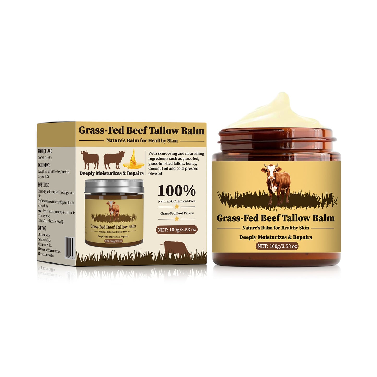 Beef Tallow Moisturizing Skin Cream