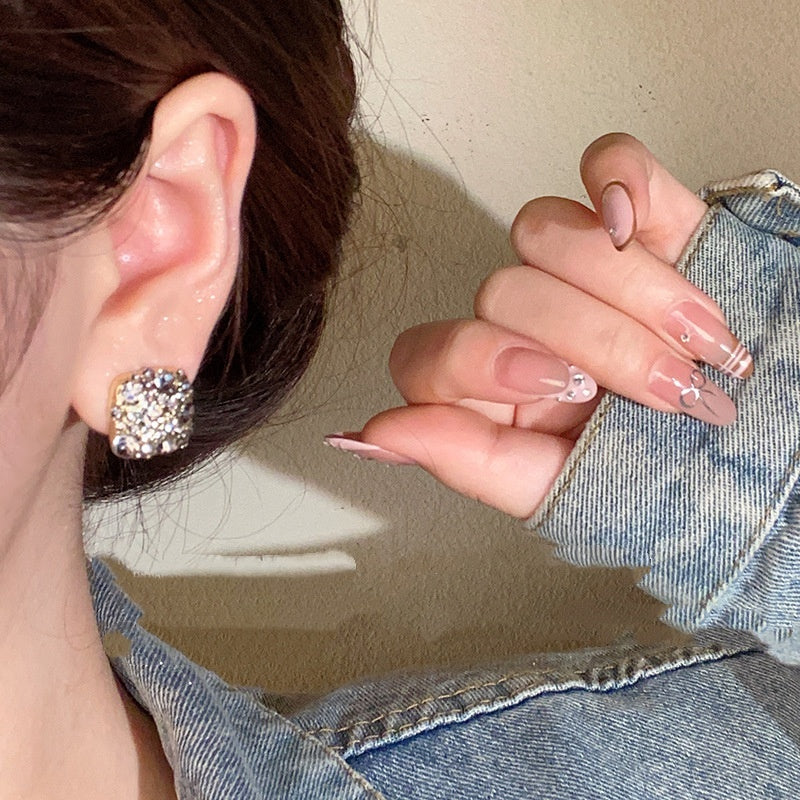 Black Full Diamond Micro Inlaid Zircon Square Suit