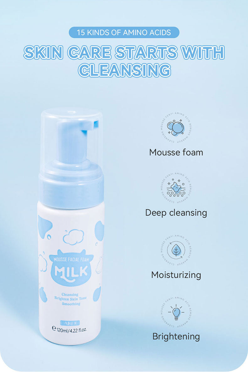 Mousse Foam Milk Cleansing Pore Face Wash